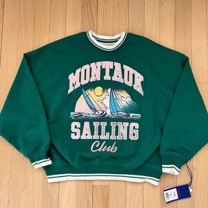 NWT Limited Too “Montauk Sailing Club” Sweatshirt Extra Soft S (7/8)